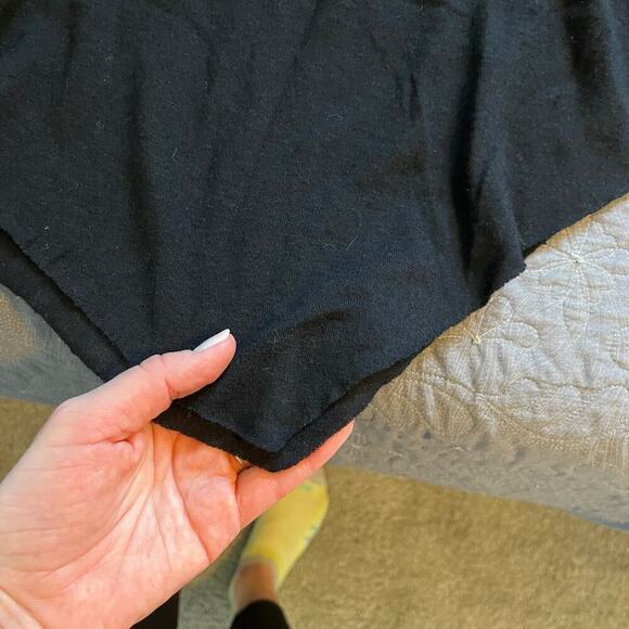 Helmut lang black asymmetrical poncho sweater wool angora blend xs/small - Picture 8 of 9